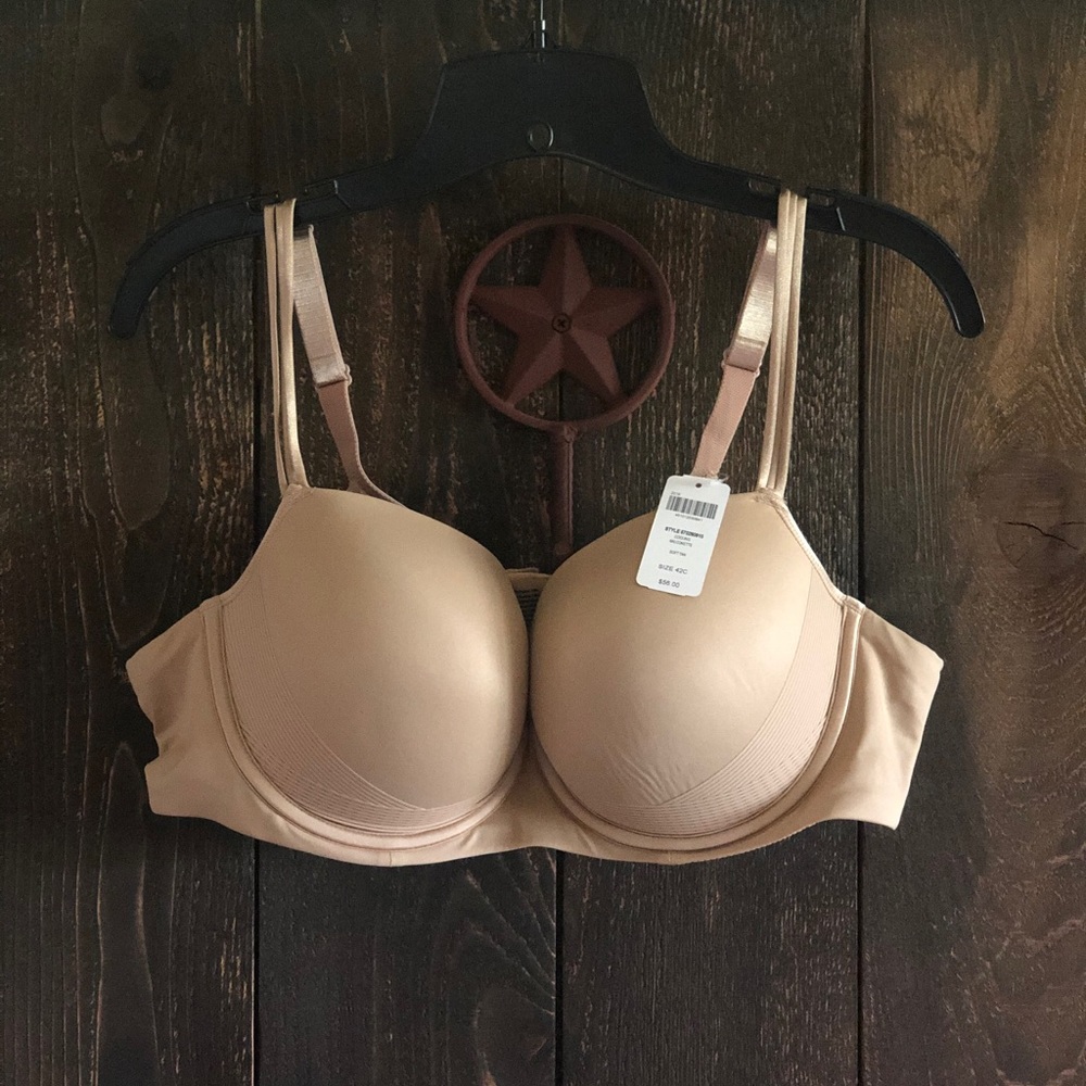 Soma Cooling Balconette Bra 42C Soft Tan NWT